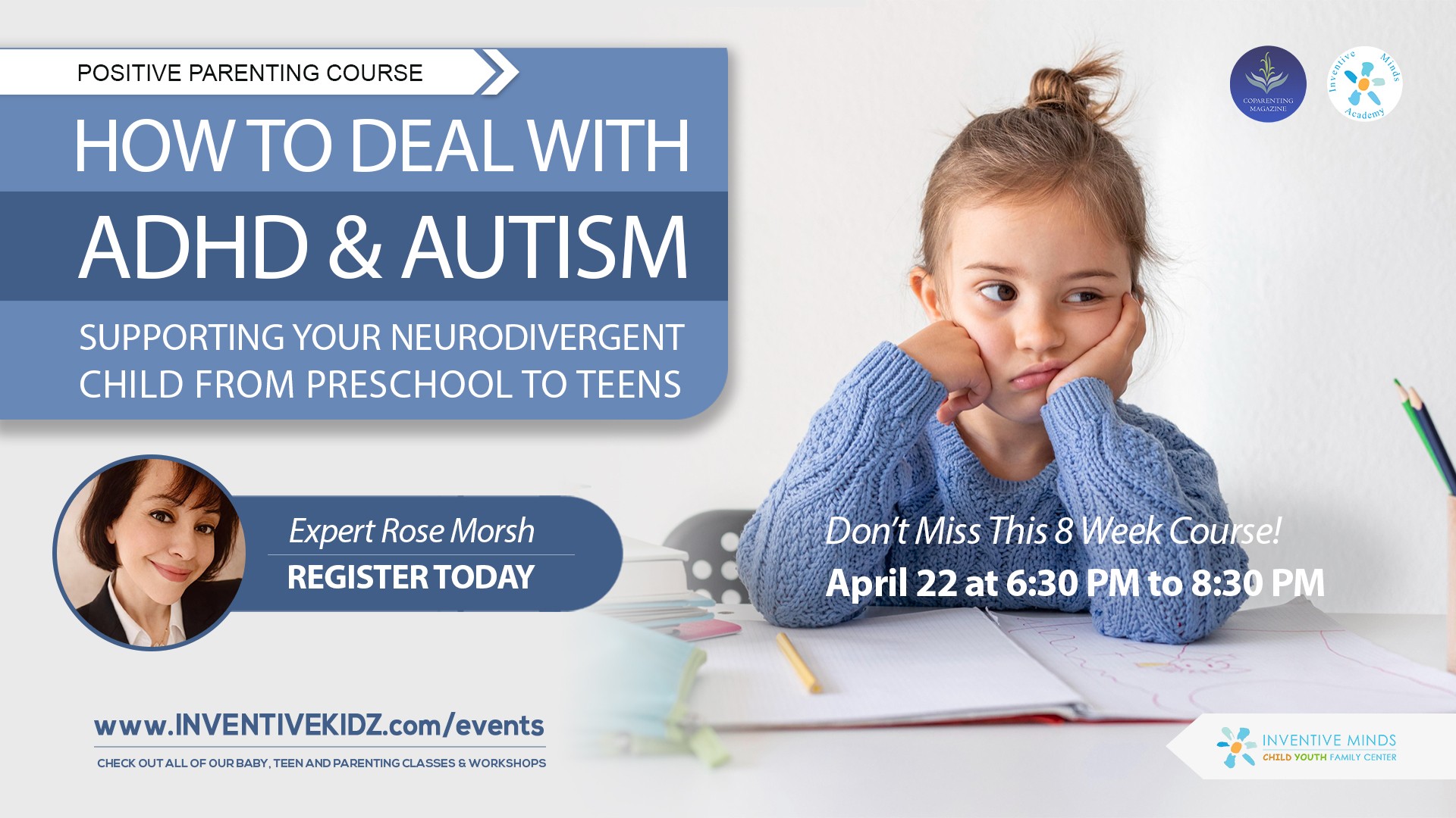 How to Deal with ADHD and Autism - Supporting Your Neurodivergent Child From Preschool to Teens (April 2026) Watermarked Image